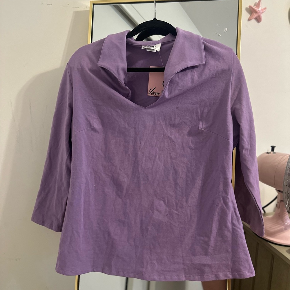 Vixen By Micheline Pitt Top In Lavender